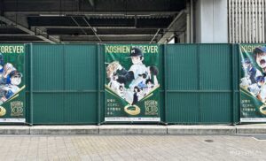 阪神甲子園球場100周年タッチ